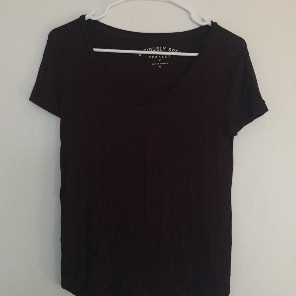 Maroon v neck